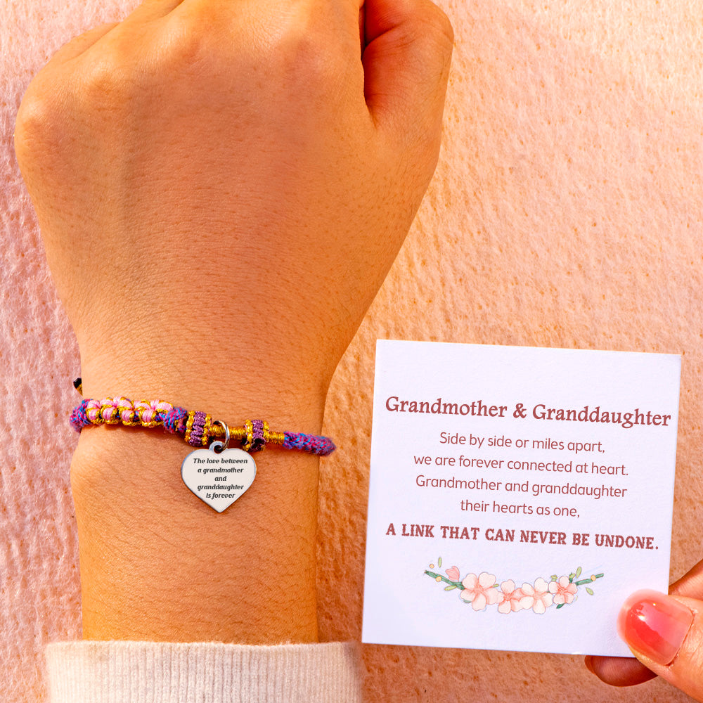 Braided Rope Bracelet – Granddaughter Eternal Link