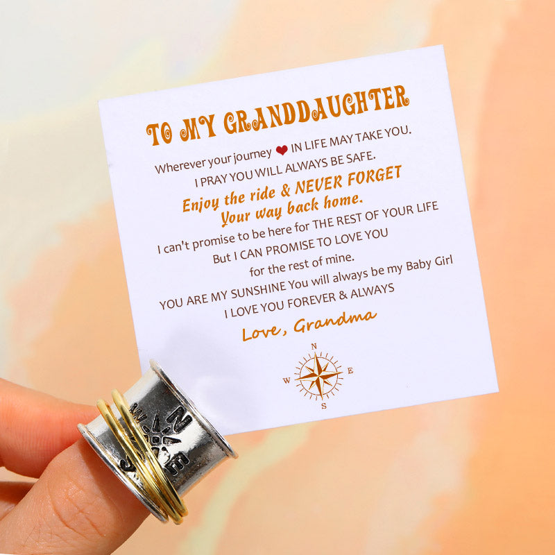 To My Granddaughter "FOREVER & ALWAYS" Ring