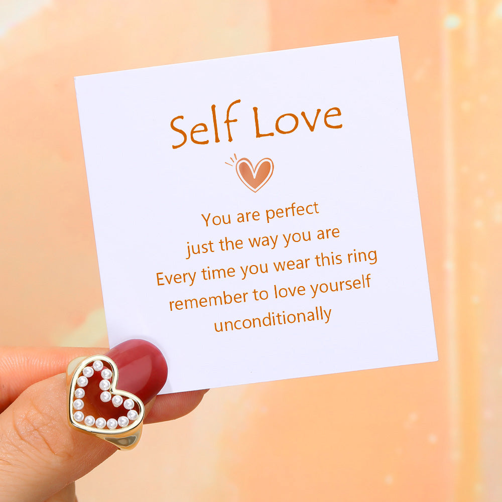 "Love Yourself Unconditionally" Ring