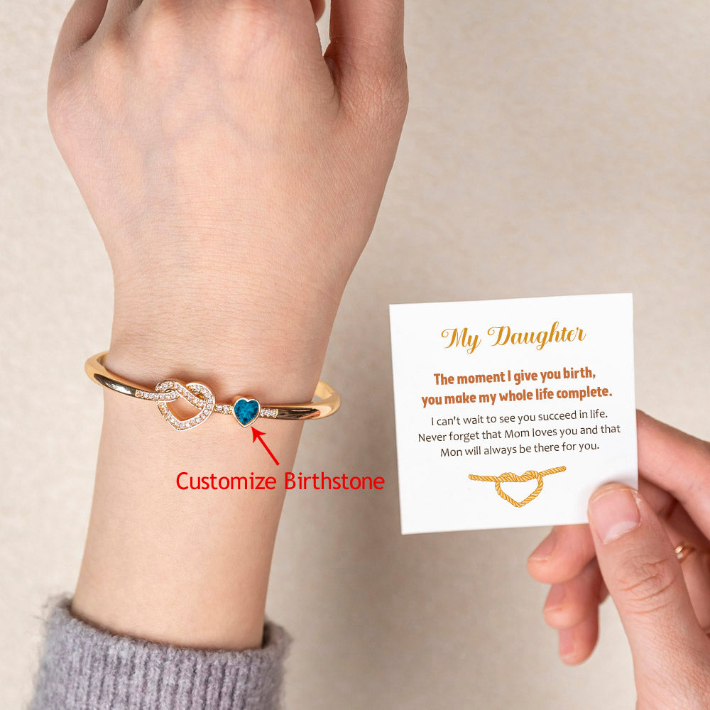 Mother and Daughter Bracelet with Heartfelt Card, Gift Box, and Bag, Symbolizing Unconditional Love and Bond