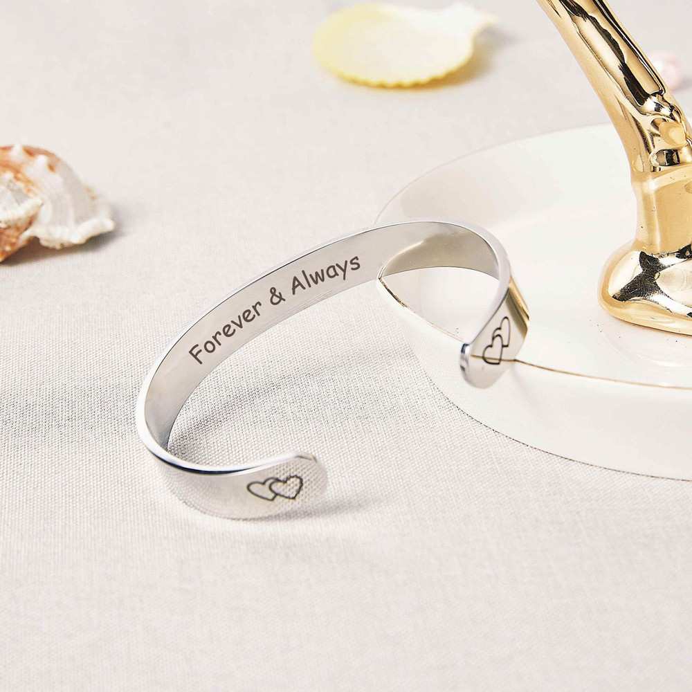 To My Sister "Forever & Always" Double Heart Bracelet - SARAH'S WHISPER