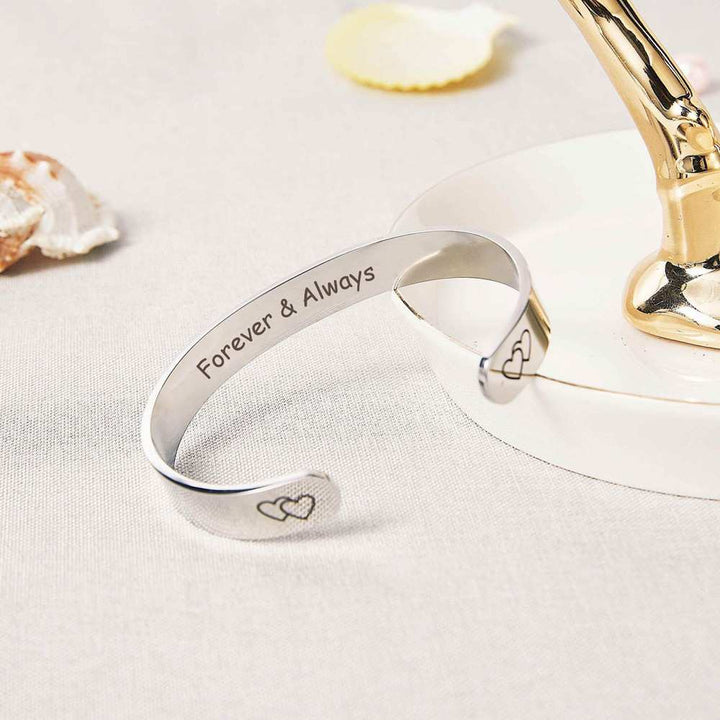 To My Sister "Forever & Always" Double Heart Bracelet - SARAH'S WHISPER