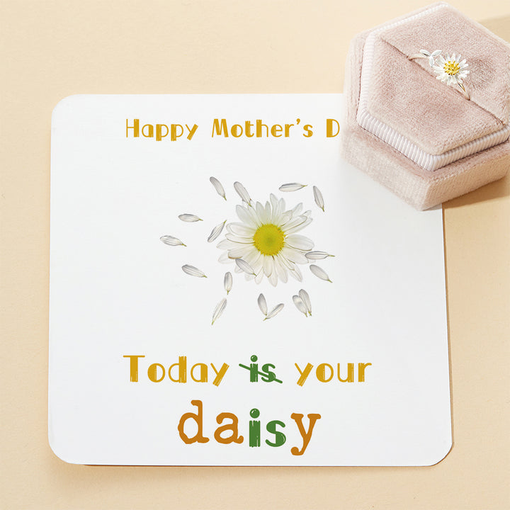 TO MY MOM "Today ̶i̶s̶ your daisy" Daisy Ring [💞 RING +💌 GIFT CARD + 🎁 GIFT BAG + 💐 GIFT BOUQUET] - SARAH'S WHISPER