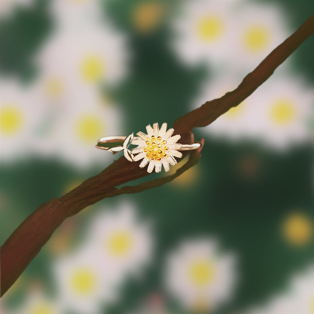 TO MY MOM "Today ̶i̶s̶ your daisy" Daisy Ring [💞 RING +💌 GIFT CARD + 🎁 GIFT BAG + 💐 GIFT BOUQUET] - SARAH'S WHISPER