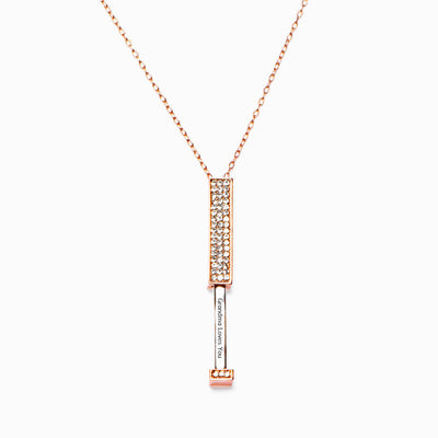 To My Granddaughter "Always Loves You" Diamond Necklace