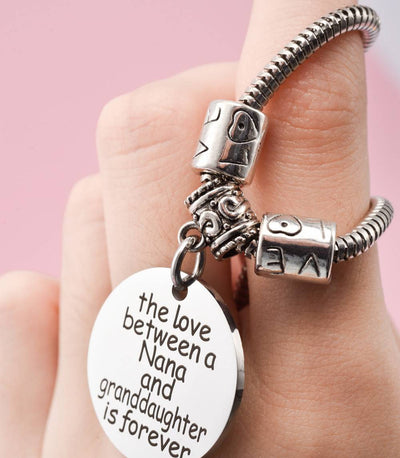 To My GRANDDAUGHTER "The love between a Nana and Granddaughter is forever" Bracelet - SARAH'S WHISPER