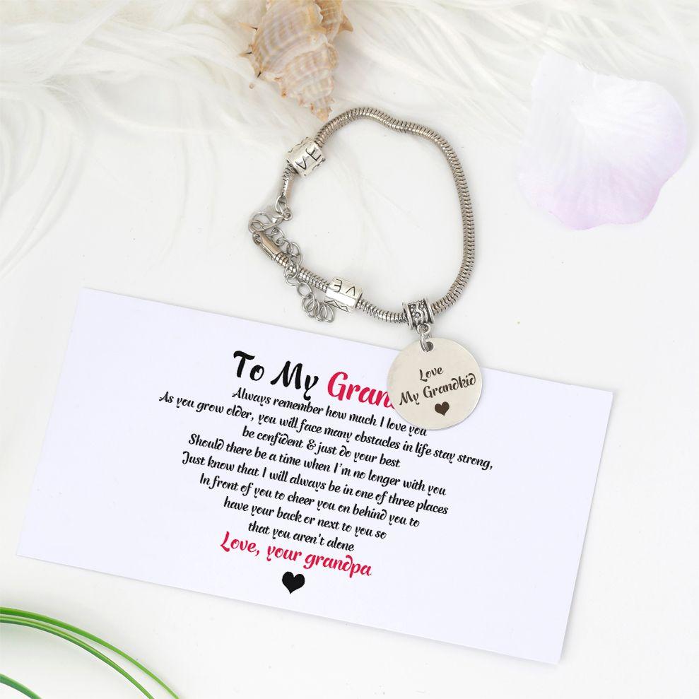 To my grandkid "Love My Grandkid" Bracelet - SARAH'S WHISPER