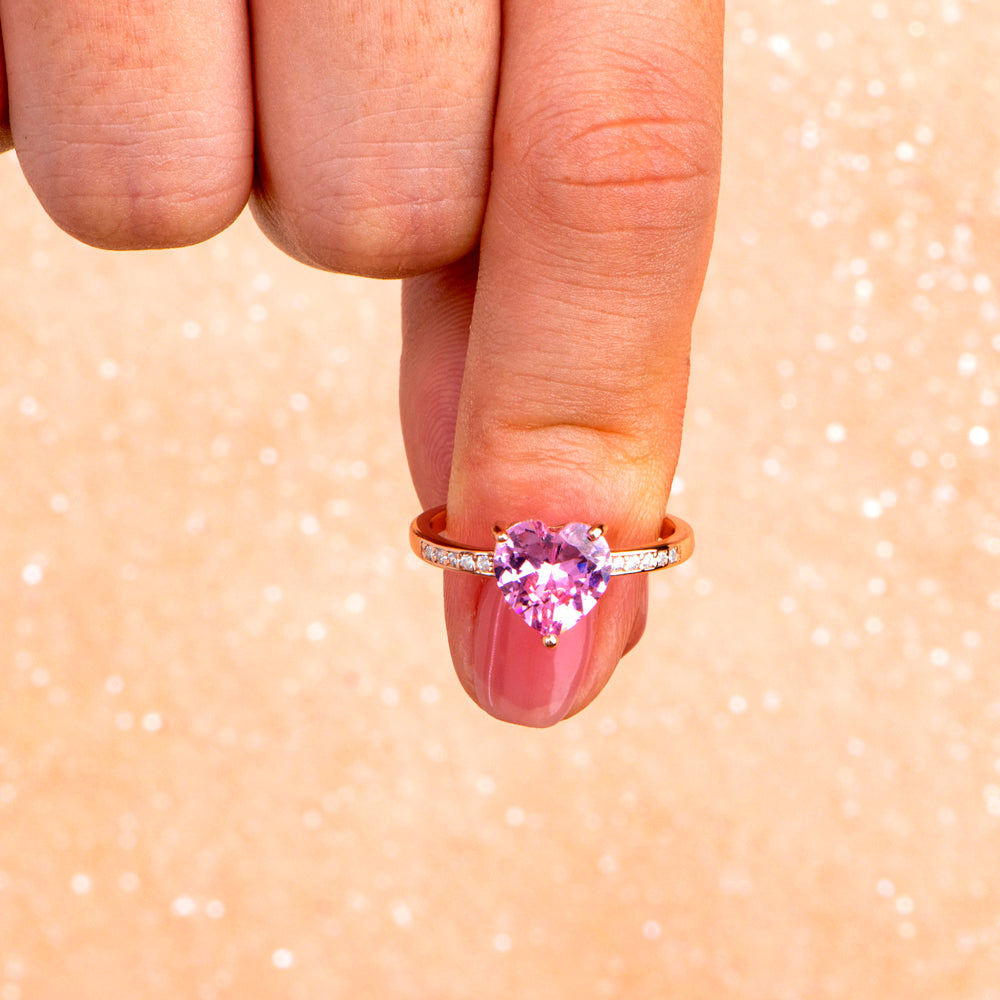 To My Granddaughter "Keep me in your heart" Heart Ring