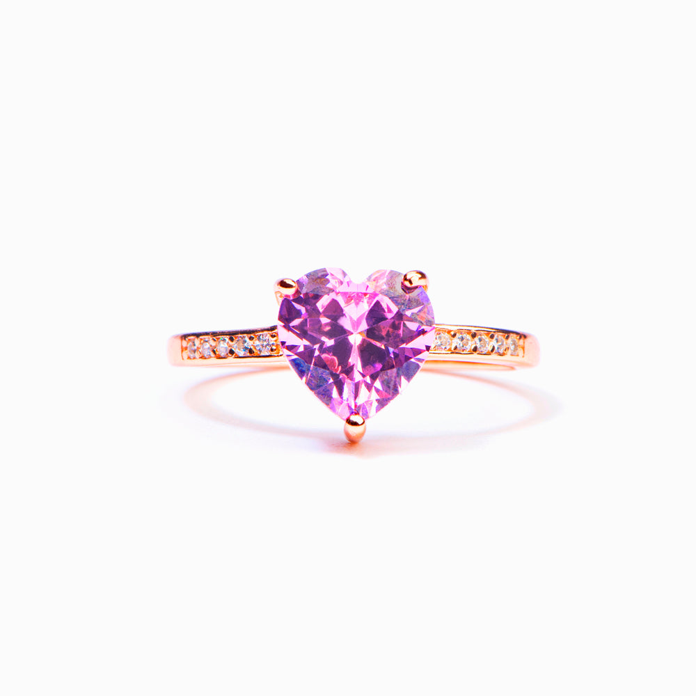 To My Granddaughter "Keep me in your heart" Heart Ring