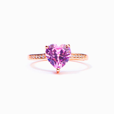 To My Granddaughter "Keep me in your heart" Heart Ring