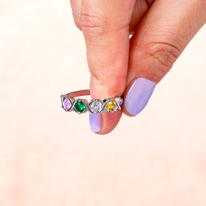 Detailed view of fertility symbolism on Mother's Ring