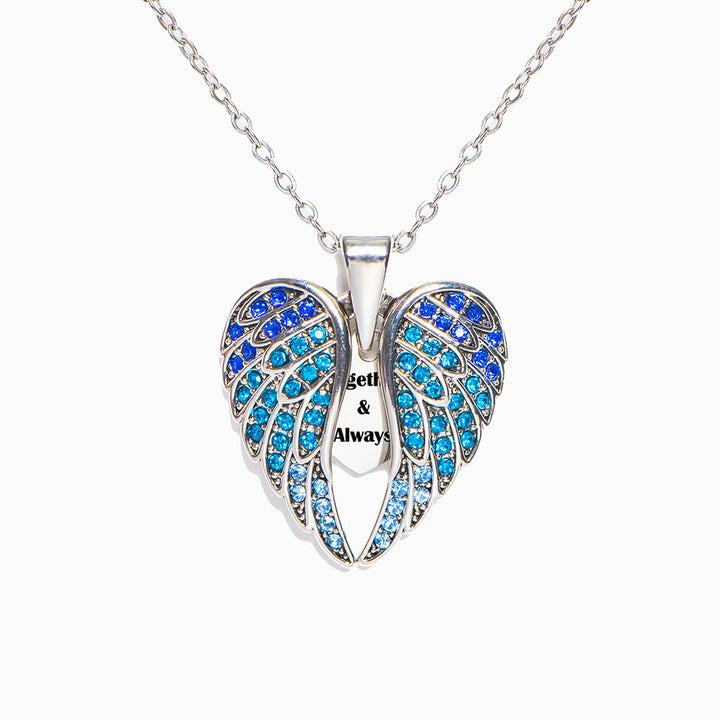 To My Granddaughter "Lover Forever" Wings Necklace
