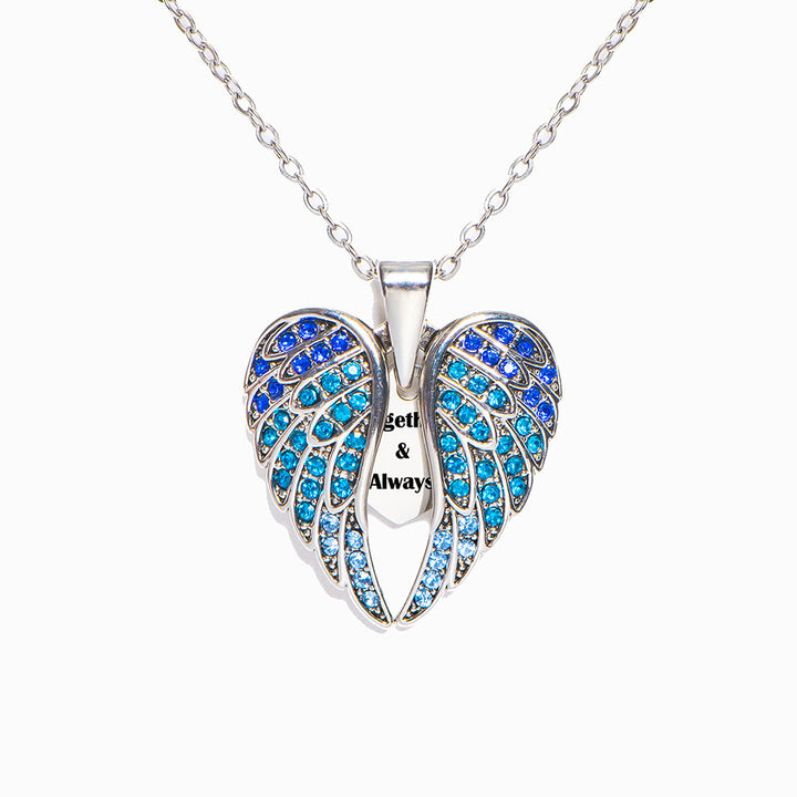 To My Daughter "Lover Forever" Wings Necklace