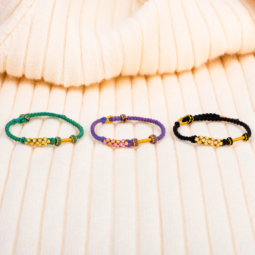 To My Daughter "A link that can never be undone" Peach Blossom Bracelet