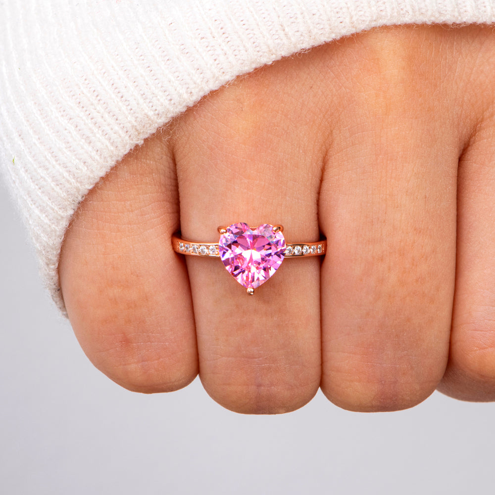 To My Granddaughter "Keep me in your heart" Heart Ring