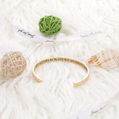 To My Best Friend "Not SISTERS BY BlOOD BUT SISTERS BY HEART." Bracelet - SARAH'S WHISPER