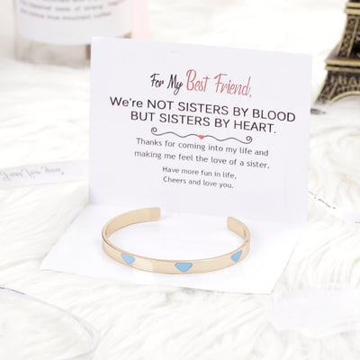 To My Best Friend "Not SISTERS BY BlOOD BUT SISTERS BY HEART." Bracelet - SARAH'S WHISPER