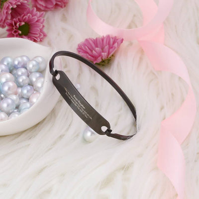 To My Bonus Daughter "BONUS DAUGHTER, I MAY NOT HAVE GIVEN YOU THE GIFT OF LIFE. BUT LIFE GAVE ME THE GIFT OF YOU" Bracelet - SARAH'S WHISPER
