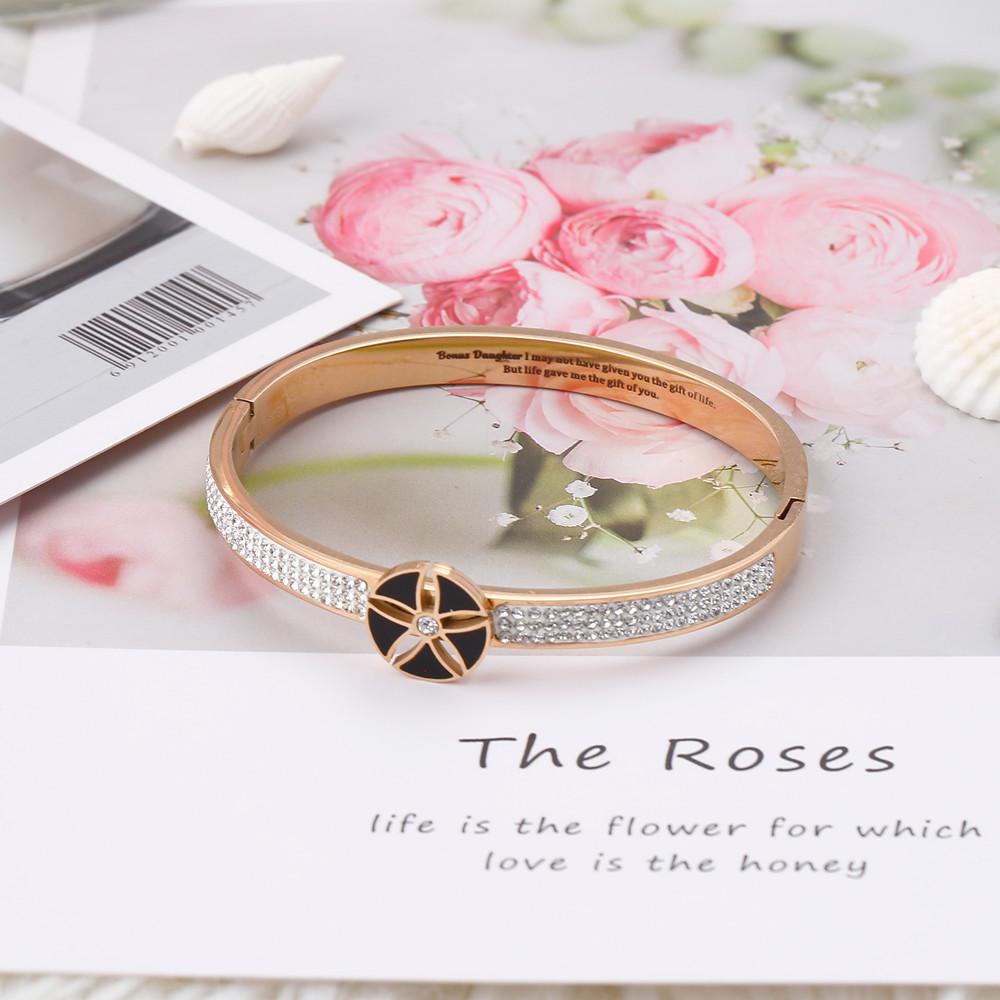 To My Bonus Daughter "BONUS DAUGHTER, I MAY NOT HAVE GIVEN YOU THE GIFT OF LIFE. BUT LIFE GAVE ME THE GIFT OF YOU" Flower Bracelet - SARAH'S WHISPER