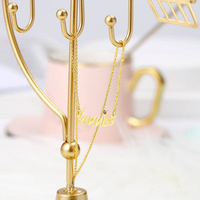 [CUSTOM NAME AND BORTHSTONE] To My Bonus Daughter "BONUS DAUGHTER, I MAY NOT HAVE GIVEN YOU THE GIFT OF LIFE. BUT LIFE GAVE ME THE GIFT OF YOU" Necklace - SARAH'S WHISPER