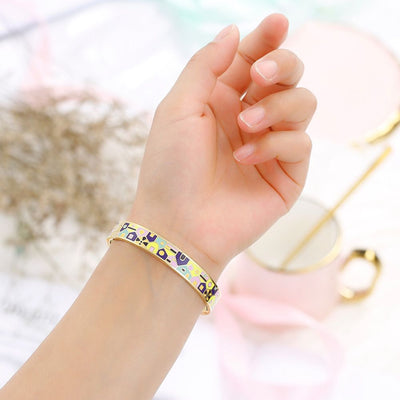 To My Bonus Daughter "BONUS DAUGHTER, I MAY NOT HAVE GIVEN YOU THE GIFT OF LIFE. BUT LIFE GAVE ME THE GIFT OF YOU" Enamel Craft Bracelet - SARAH'S WHISPER