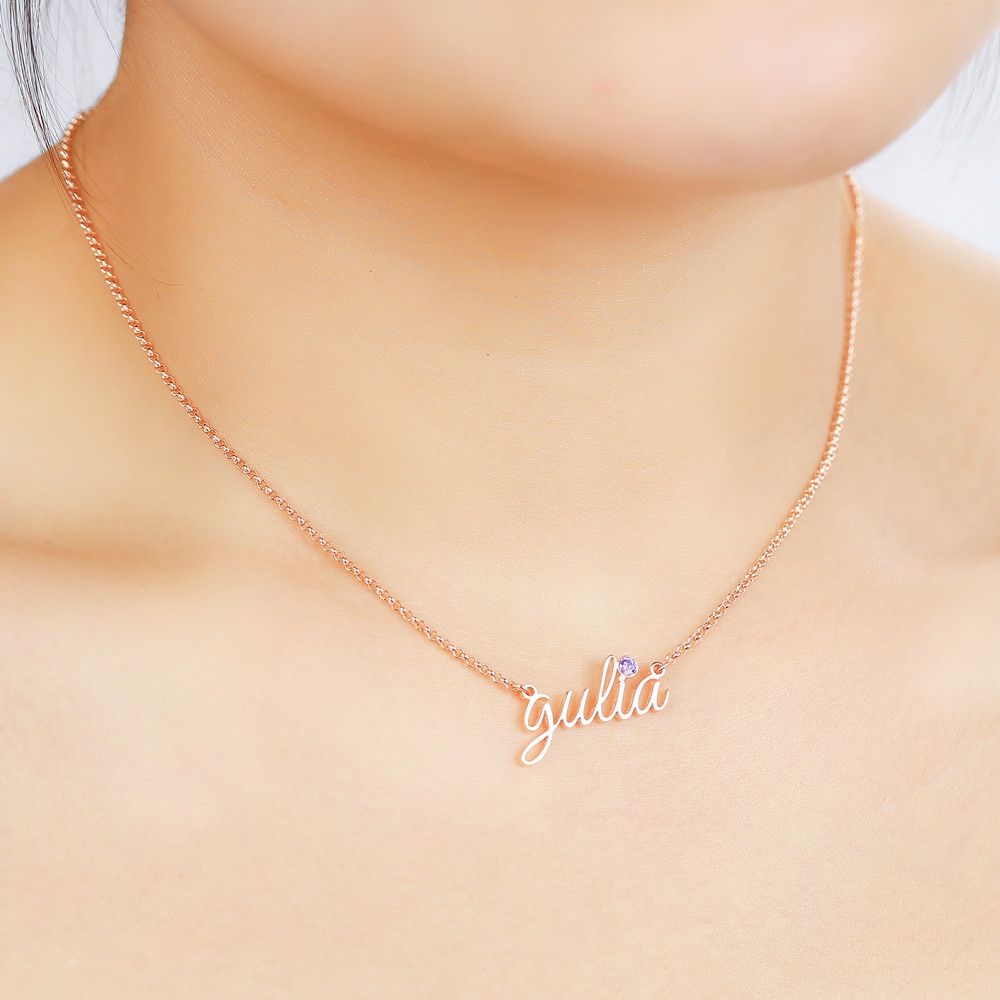 [CUSTOM NAME AND BORTHSTONE] To My Bonus Daughter "BONUS DAUGHTER, I MAY NOT HAVE GIVEN YOU THE GIFT OF LIFE. BUT LIFE GAVE ME THE GIFT OF YOU" Necklace - SARAH'S WHISPER