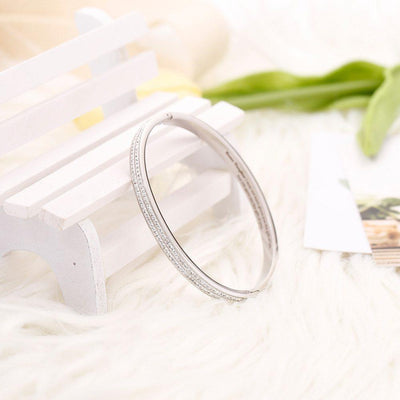 To My Bonus Daughter "BONUS DAUGHTER, I MAY NOT HAVE GIVEN YOU THE GIFT OF LIFE. BUT LIFE GAVE ME THE GIFT OF YOU" Full Diamond Gold/Silver Bracelet - SARAH'S WHISPER