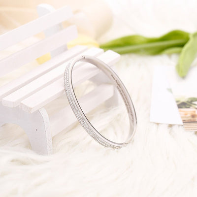To My Bonus Daughter "BONUS DAUGHTER, I MAY NOT HAVE GIVEN YOU THE GIFT OF LIFE. BUT LIFE GAVE ME THE GIFT OF YOU" Full Diamond Bracelet - SARAH'S WHISPER