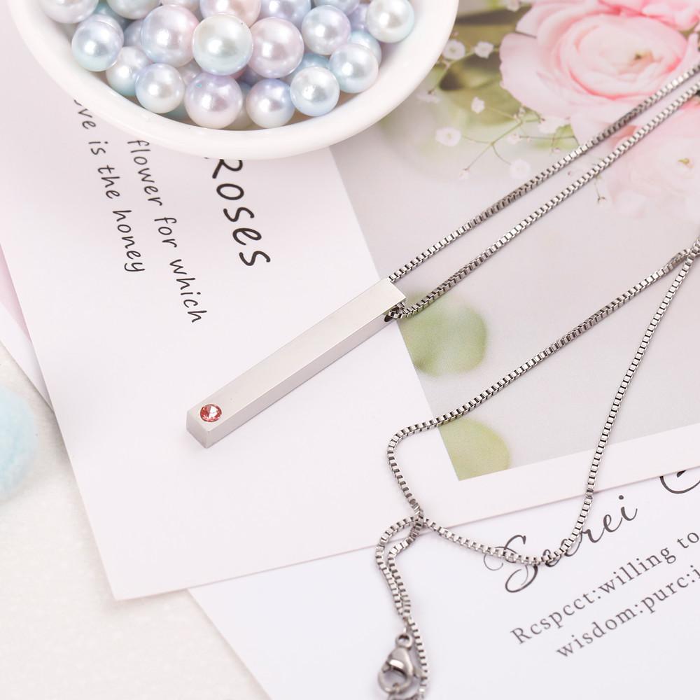 [CUSTOM NAME AND BIRTHSTONE] To my Daughter "I am the storm" Necklace - SARAH'S WHISPER