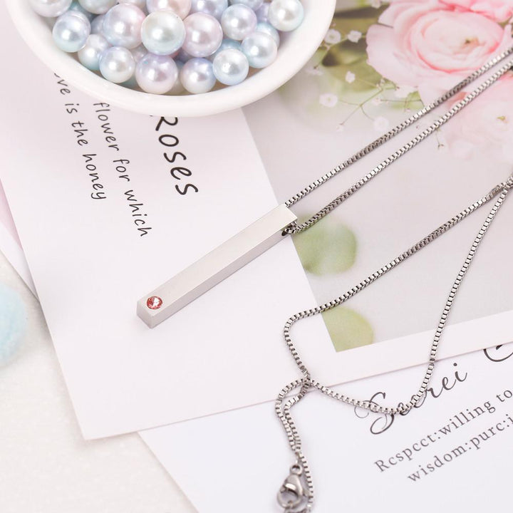 [CUSTOM NAME AND BIRTHSTONE] To my Daughter "I am the storm" Necklace - SARAH'S WHISPER