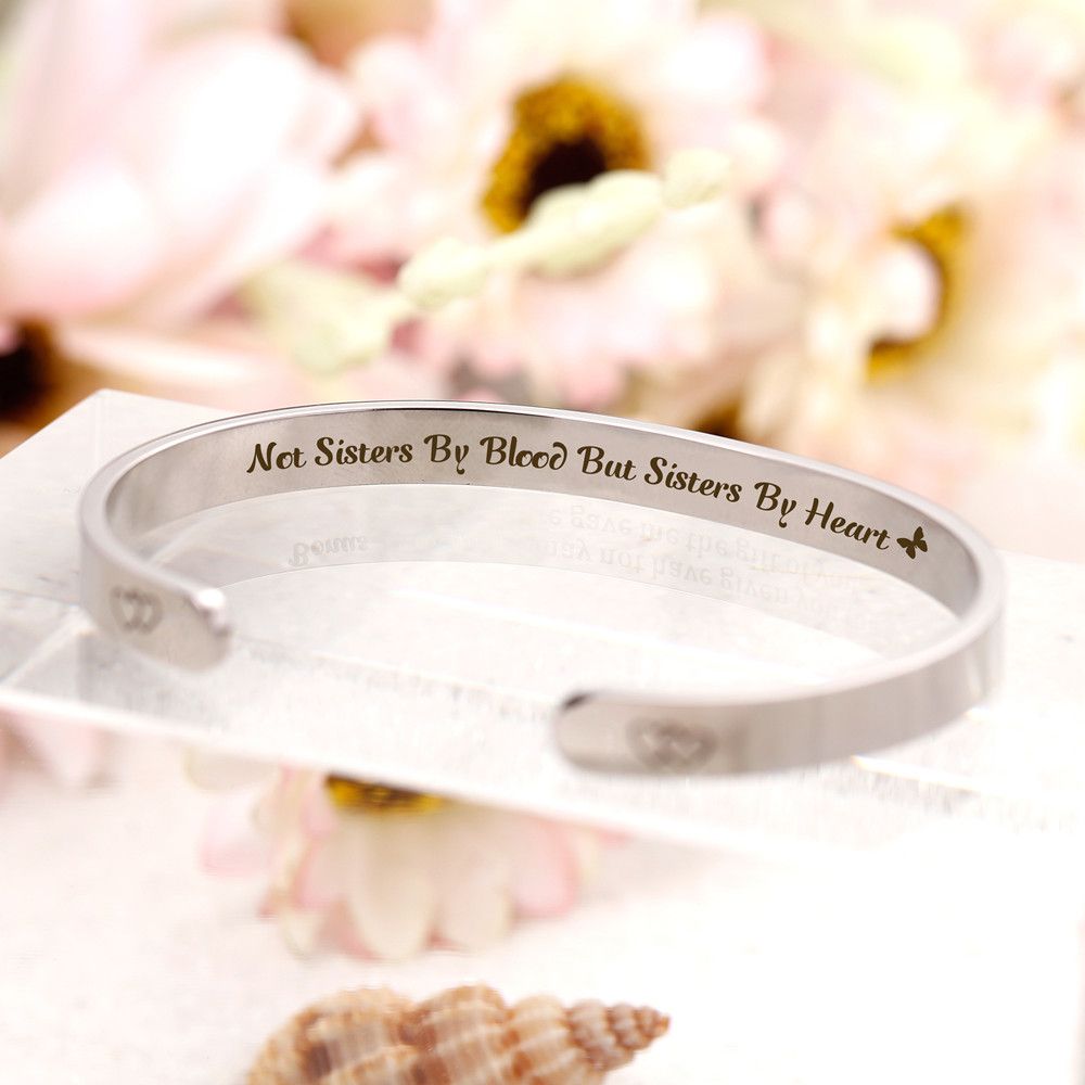 For My Best Friend "NOT SISTERS BY BLOOD BUT SISTERS BY HEART" Bracelet - SARAH'S WHISPER
