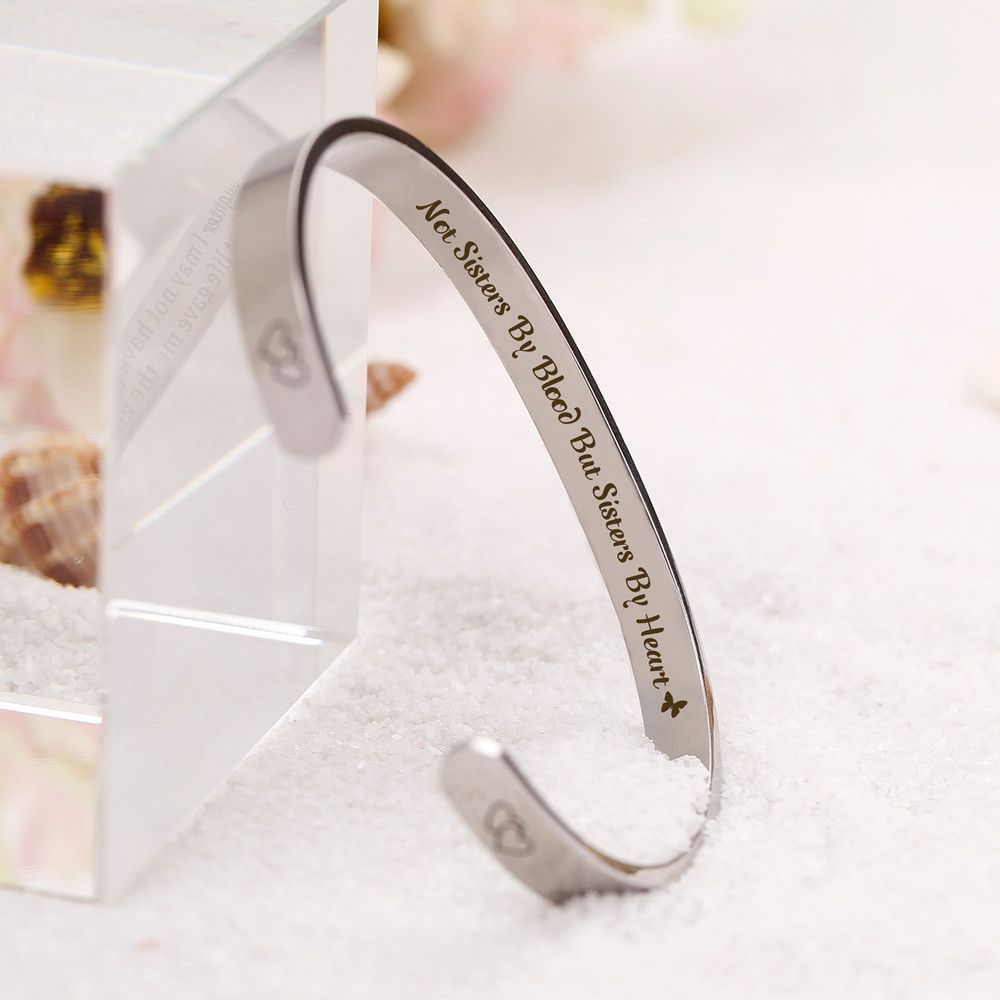 For My Best Friend "NOT SISTERS BY BLOOD BUT SISTERS BY HEART" Bracelet - SARAH'S WHISPER