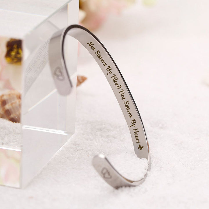 For My Best Friend "NOT SISTERS BY BLOOD BUT SISTERS BY HEART" Bracelet - SARAH'S WHISPER