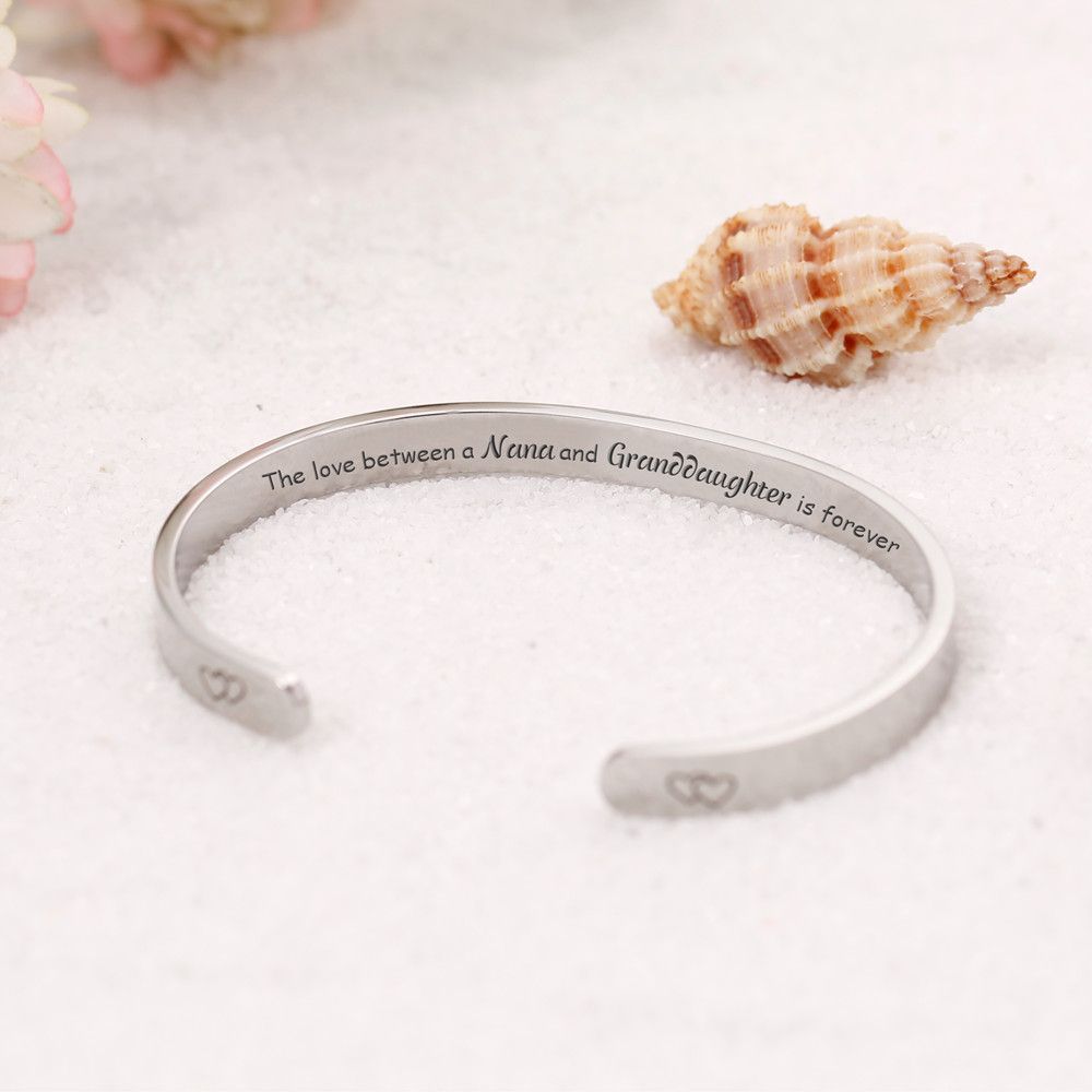 To My GRANDDAUGHTER "The love between a Nana and Granddaughter is forever" Bracelet - SARAH'S WHISPER