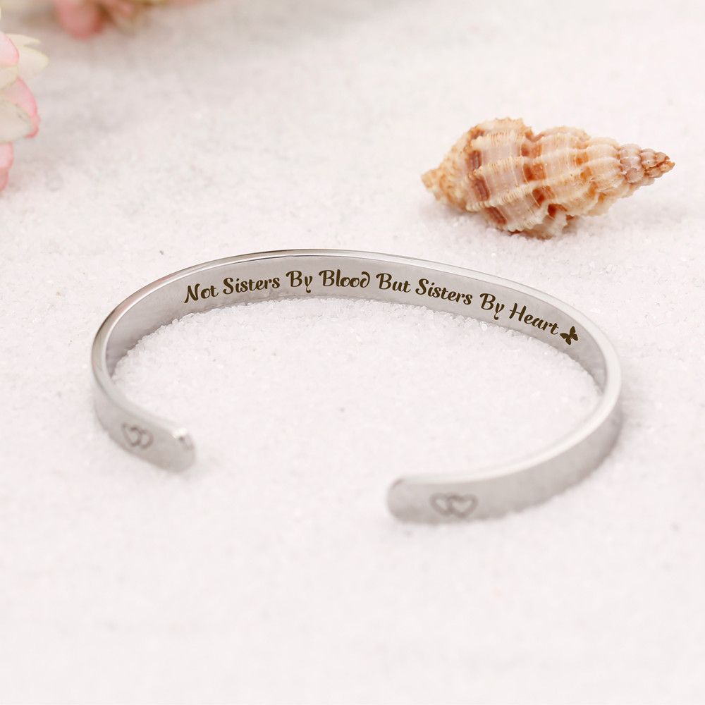 For My Best Friend "NOT SISTERS BY BLOOD BUT SISTERS BY HEART" Bracelet - SARAH'S WHISPER