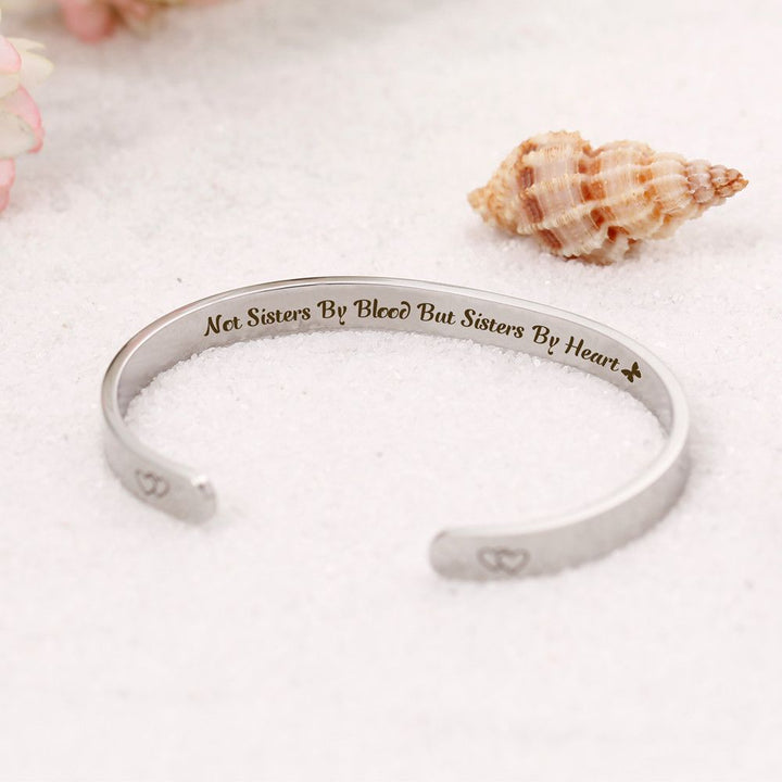 For My Best Friend "NOT SISTERS BY BLOOD BUT SISTERS BY HEART" Bracelet - SARAH'S WHISPER