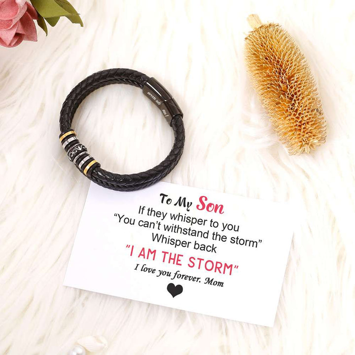 To My Son "I am the storm" Bracelet - SARAH'S WHISPER