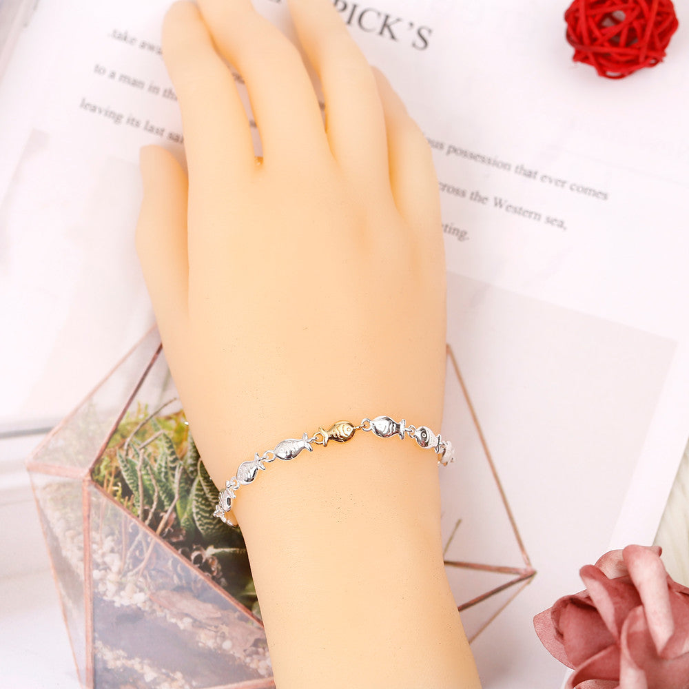 To My Daughter "SWIMMING AGAINST THE CURRENT" Small Fish Bracelet - SARAH'S WHISPER