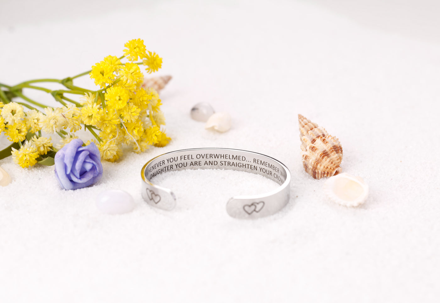 "Remember...You Are and Straighten Your Crown" Bracelet - SARAH'S WHISPER