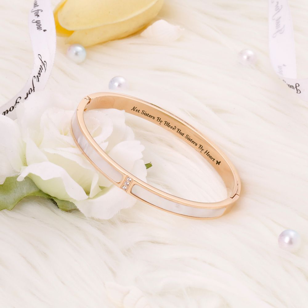For My Best Friend "Not Sisters By Blood But Sister By Heart" Bracelet - SARAH'S WHISPER