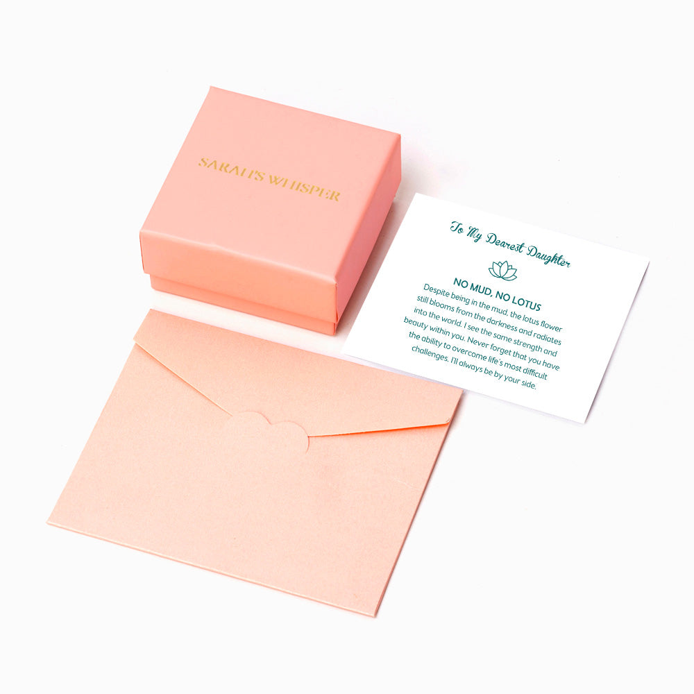 Elegant gift box containing jade lotus bracelet