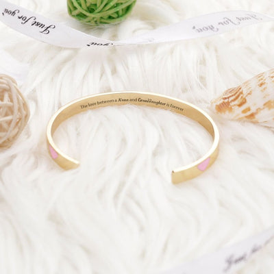 To My Granddaughter "The love between a Nana and Granddaughter is forever" Bracelet - SARAH'S WHISPER