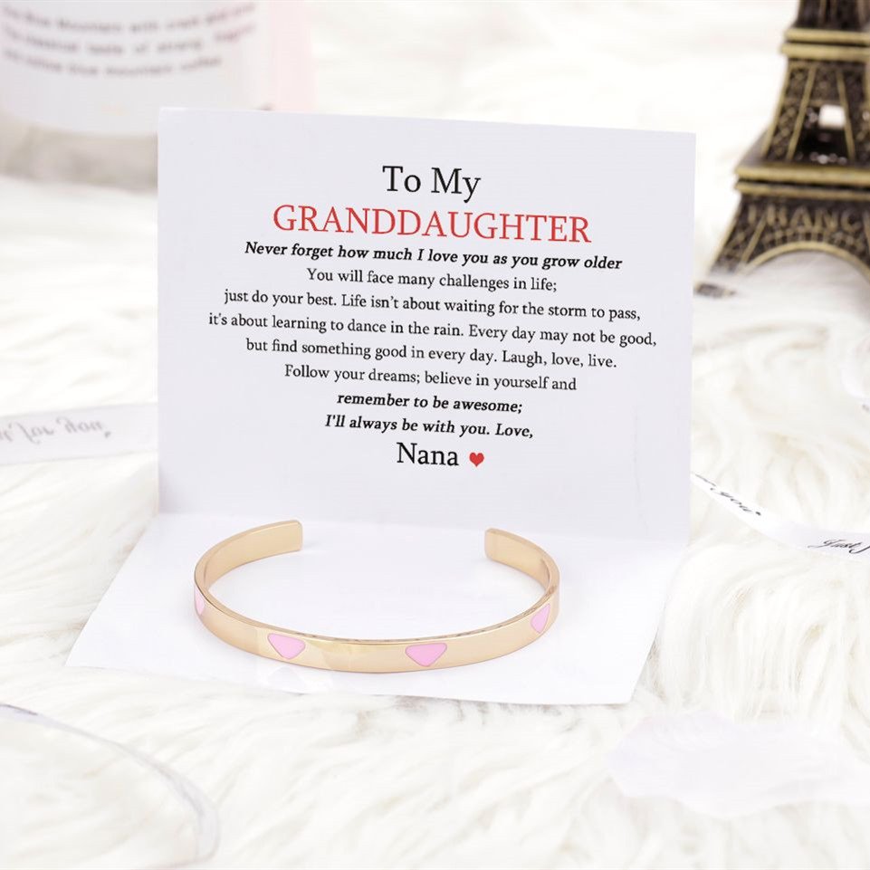 To My Granddaughter "The love between a Nana and Granddaughter is forever" Bracelet - SARAH'S WHISPER