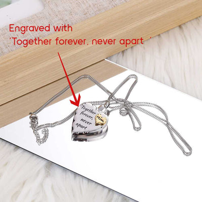 To My Mom"Together forever, never apart" Necklace[💞 Necklace +💌 Gift Card + 🎁 Gift Box + 💐 Gift Bouquet] - SARAH'S WHISPER