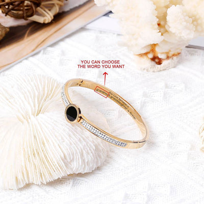 [Optional Address] To My GRANDDAUGHTER "The love between a [Grandma] and Granddaughter is forever" Bracelet [💞 Bracelet +💌 Gift Card + 🎁 Gift Bag + 💐 Gift Bouquet] - SARAH'S WHISPER