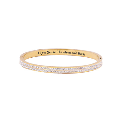To My granddaughter “I Love You to The Moon and Back” BRACELET [💞 BRACELET +💌 GIFT CARD + 🎁 GIFT BOX + 💐 GIFT BOUQUET] - SARAH'S WHISPER