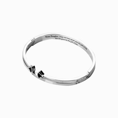 To My Bonus Daughter " I may not have given you the gift of life. But life gave me the gift of you." Arrow Bracelet