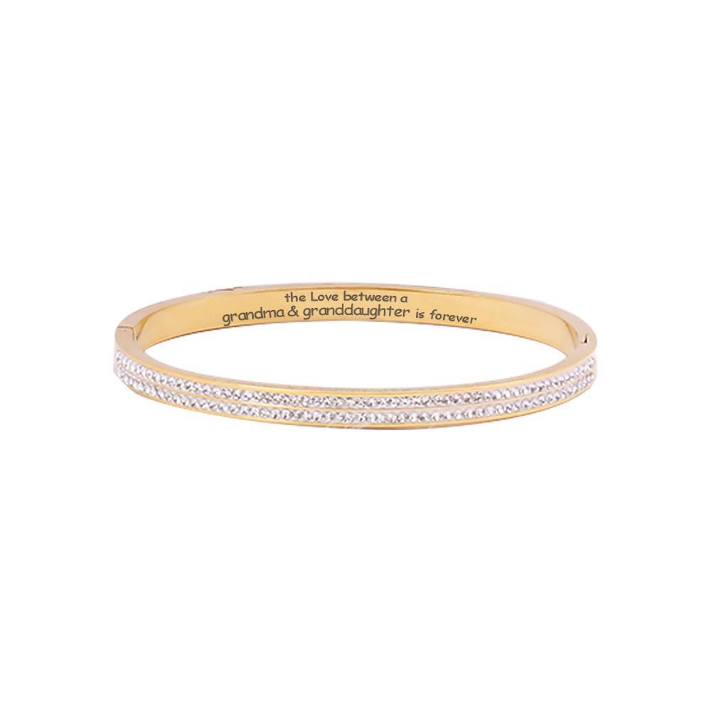 To My GRANDDAUGHTER "The love between a [grandma] and granddaughter is forever" BRACELET [💞 BRACELET +💌 GIFT CARD + 🎁 GIFT BOX + 💐 GIFT BOUQUET] - SARAH'S WHISPER