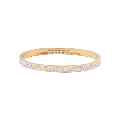 To My GRANDDAUGHTER "The love between a [grandma] and granddaughter is forever" BRACELET [💞 BRACELET +💌 GIFT CARD + 🎁 GIFT BOX + 💐 GIFT BOUQUET] - SARAH'S WHISPER