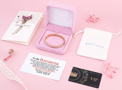 To My Daughter "The Love between a Mother & Daughter is Forever" Bracelet - SARAH'S WHISPER